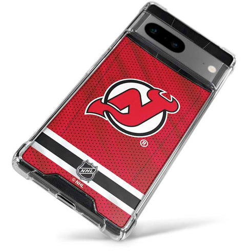 NHL New Jersey Devils Home Jersey Google Pixel 7a Clear Case